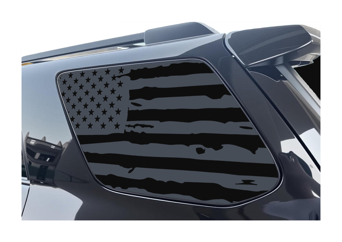 Rear Window Graphic Decal Flag Distressed for Toyota 4Runner 2010-2024