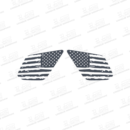 Rear Window Graphic Decal Flag Distressed for Toyota 4Runner 2010-2024