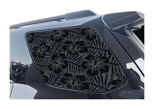 Rear Window Graphic Decal Hibiscus Flower for Toyota 4Runner 2010-2024