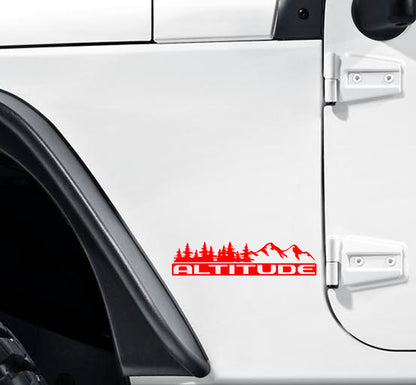 Altitude Fender Decals fits Wrangler and Gladiator 1 Pair image 3