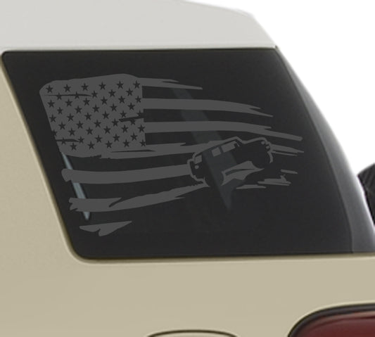 FJ Cruiser Flag Window Decals