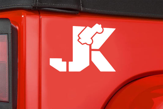 JK Fender Side Decal  compatible with Jeep Wrangler 1 pair