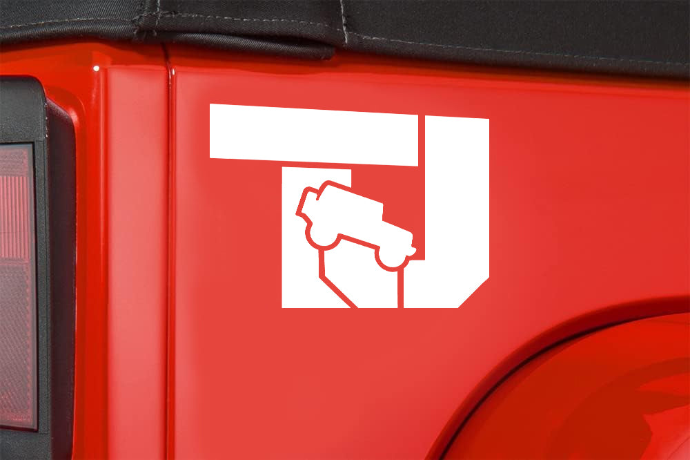 TJ Fender Side Decal compatible with Jeep Wrangler 1 pair