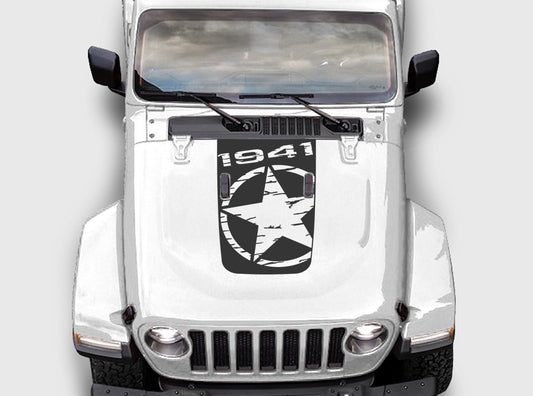 hood blackout decal for jeep