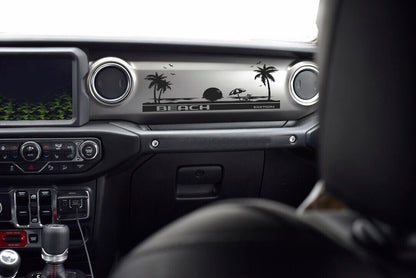 Dashboard Beach Edition fits any JL JT Gladiator or Wrangler Model Dashboard Customizable