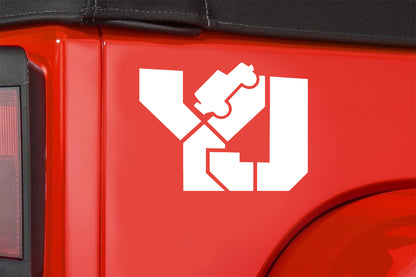 YJ Fender Side Decal compatible with Jeep Wrangler 1 pair