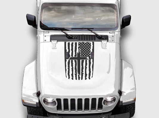 hood blackout decal for jeep