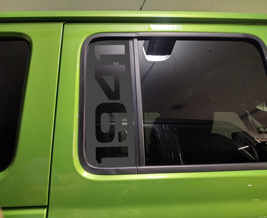 1941 Rear Door Window Decal for Jeep Wrangler Gladiator 2018-2025