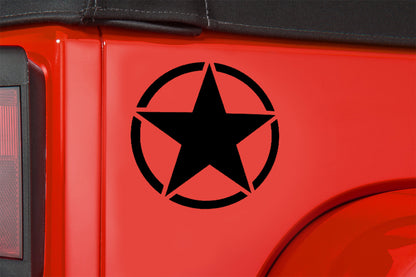 Star Fender Side Decal compatible with Jeep Wrangler 1 pair