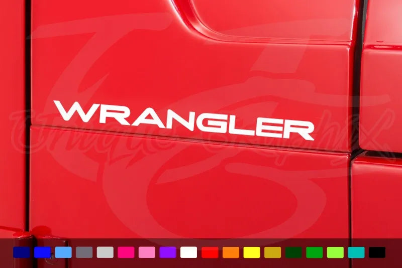 Wrangler Fender Decal compatible with Jeep Wrangler YJ CJ 1 pair