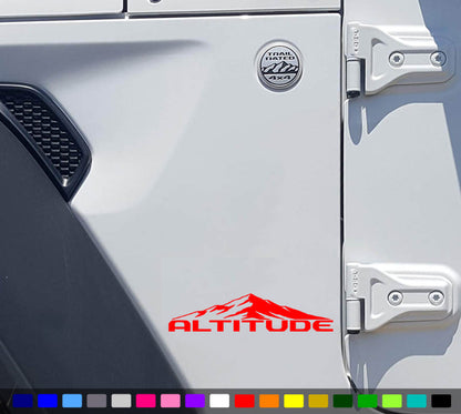 Altitude Fender Decals fits Wrangler and Gladiator 1 Pair image 2