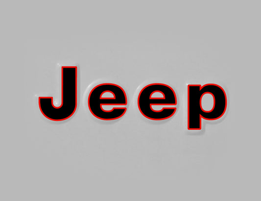 Custom Jeep Fender Side Decal 2 color compatible with 1986 - 1995 YJ CJ Jeep Wrangler 1 pair